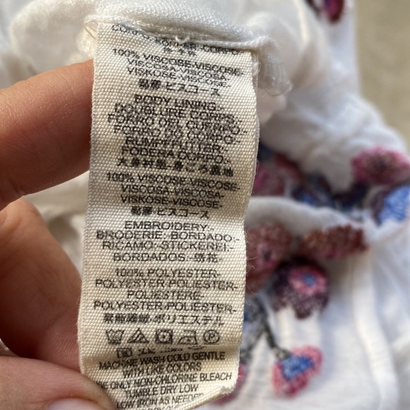 Free Prople Te Almo flowy bell sleeved tunic/dress w/ great embroidered flowers - Picture 12 of 15